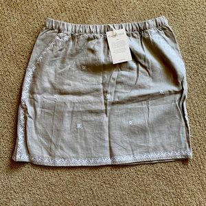 Garnett Hill linen skirt
